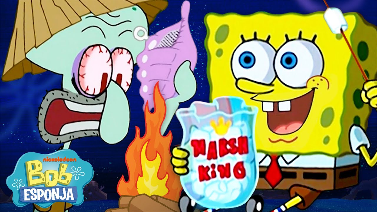 Bob Esponja | Acampe com Bob Esponja! ⛺️ | Compilação de 30 Minutos | Bob Esponja em Português