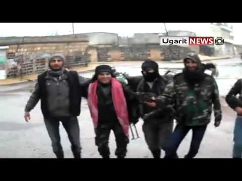 فرحة عناصر كتائب البراق بعد السيطرة على بلدة منغ في محافظة حلب