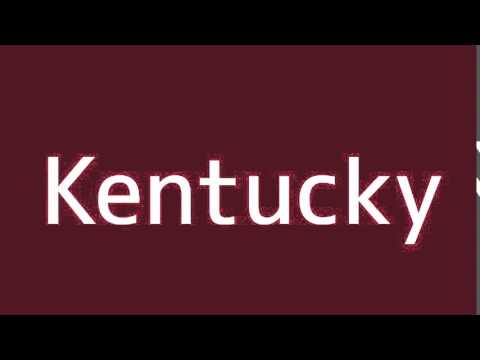 How to say Kentucky in Spanish