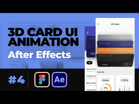 3D Flip Credit Card UI Animation - After Effects Tutorial