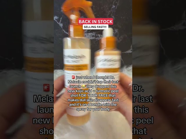 Vídeo relacionado con Peel Shot Keratin Care Cúrcuma Ácido Cójico Spray Hidratante para Piel Seca del Cuerpo, Exfoliante de la Piel para la Cara, Removedor de Piel Muerta para Cuerpo y Cara. (1 unidad)