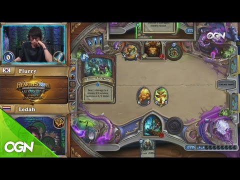 [2016.10.02] 8강 Flurry vs Ledah 하스스톤 APAC 하계 월드챔피언십 2016