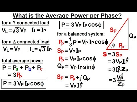 Pomiar Mocy Czynnej W Ukladach Trojfazowych Sprawozdanie Electrical Engineering: Ch 13: 3 Phase Circuit (34 of 53) Average Power per Phase