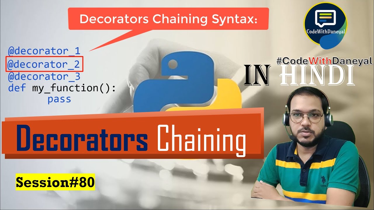 Decorator Chaining in Python – Step-by-Step Guide | Python in Hindi | #80