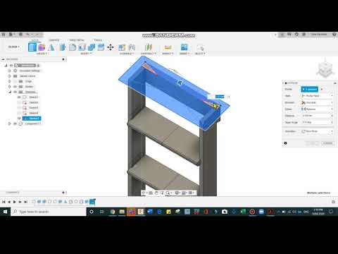 Fusion 360 Part 5 Step Ladder Top Step