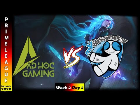 ad hoc gaming vs mYinsanity Highlights | Prime League Pro Division Summer 2020 | Week 2 Day 2