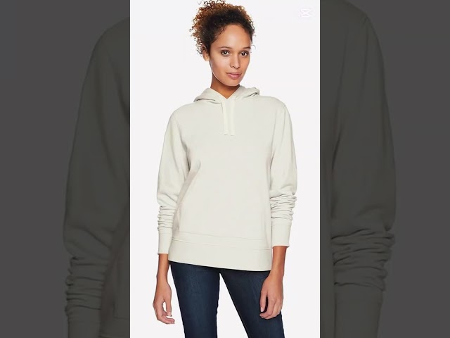Vídeo relacionado con Amazon Essentials Sudadera de vellón de rizo francés con cuello redondo para mujer (disponible en tallas grandes), color verde lima neón, talla M