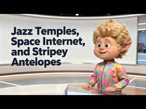 Jazz Temples, Space Internet, and Stripey Antelopes