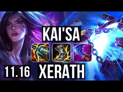 KAI'SA & Zyra vs XERATH & Blitzcrank (ADC) | 13/1/8, Legendary | JP Challenger | v11.16