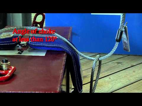 Crosby Rigging Tips - The Choker Hitch: Wire Rope Slings - Universal