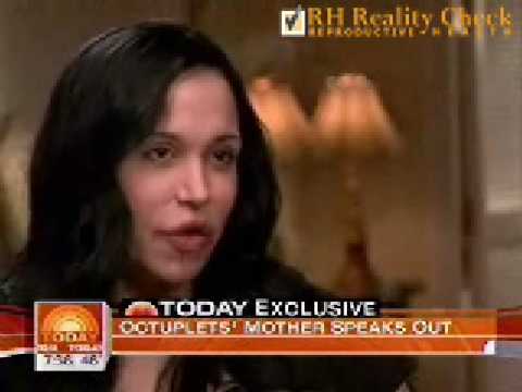 Nadya Suleman, Mother of Octuplets, Interviewed on Today Show