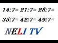 Tabela e pjestimit me numrin 7 (Meso shqip) NeLi Tv