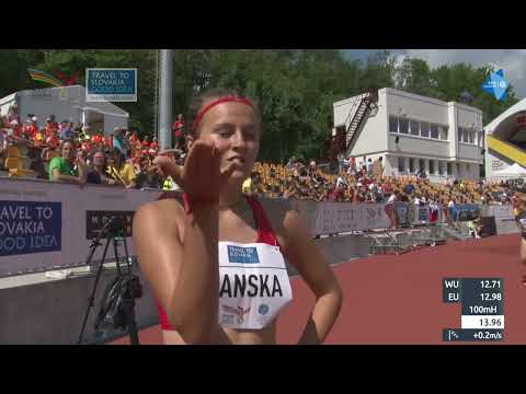 100m prepone [Ž], KVALIFIKACIJE, II. skupina, Mia Wild - Europski olimpijski festival mladih 2022