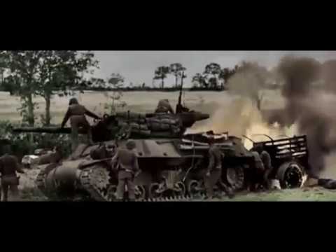 Normandy 1944 - Combat Footage with Sound