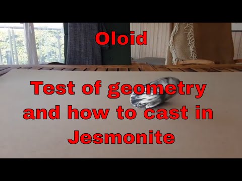 Oloid - Designed in Fusion 360 and cast in Jesmonite