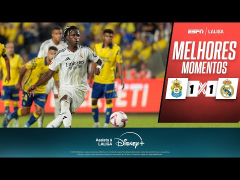 Gols e lances de Las Palmas x Real Madrid