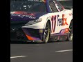 Denny Hamlin locks up his left front tire in Clash practice | #shorts