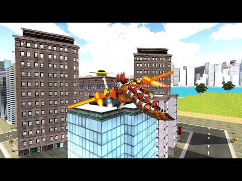 Flying Crocodile Robot Transformation Game