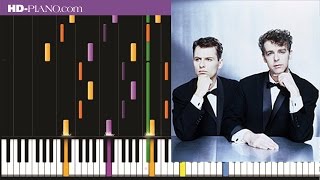 How to play Pet Shop Boys One In A Million   Piano tutotial  100% speed