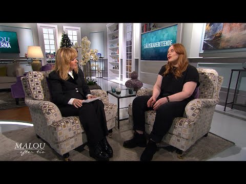 Amanda skadade sig själv under tonåren: ”Det hela började med en ätstörning” - Malou Efter tio (TV4)