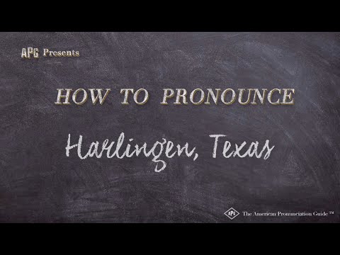 How to Pronounce Harlingen, Texas (Real Life Examples!)