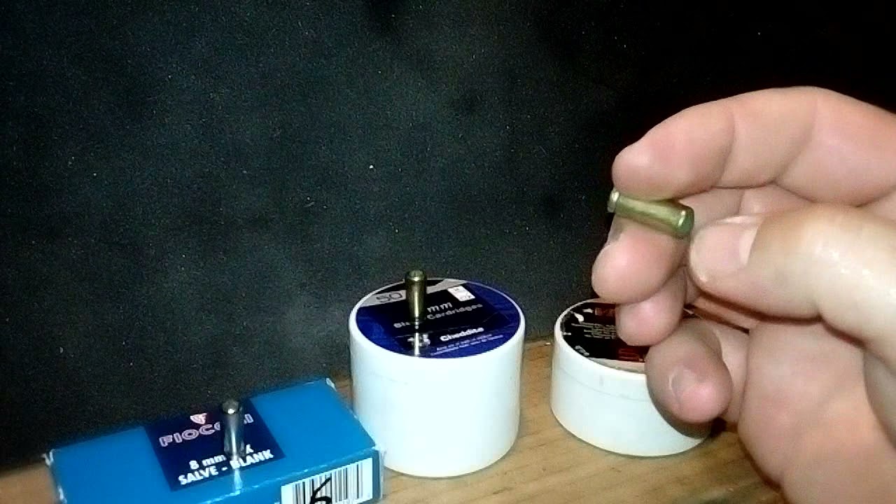 Opinione personale su 4 marche di munizioni a salve Cal. 8 Knall