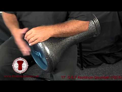 17" Black Percussion Gawharet El Fan Darbuka Drum - professiona doumbek