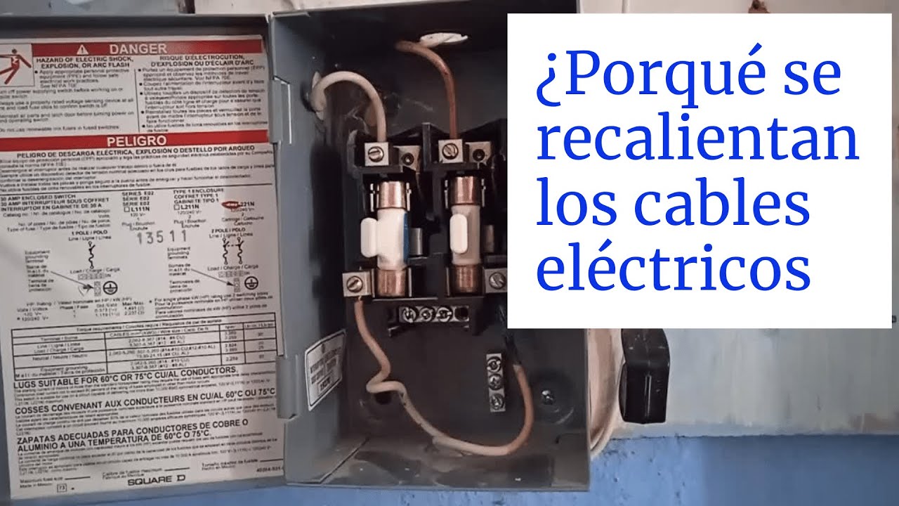 Cambio de un interruptor de cuchillas (Problemas de calentamiento en los cables)