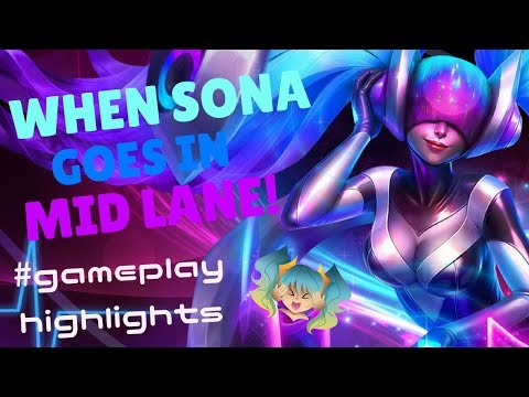 WHEN SONA GOES IN MID LANE | Gameplay Highlights MID Sona vs Zed HD