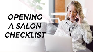 Salon marketing checklist for opening your first hair or beauty salon
