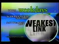 2002 Fox23 Weekdays Hollywood Squares Weakest Link Promo Commercial