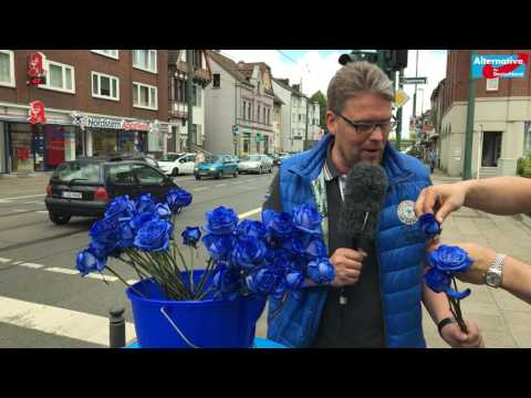 Guido Reil am Wahlkampfstand in Essen-Karnap, 13.05.2017
