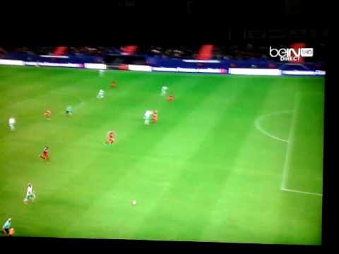 But de Saivet pour Saint - Étienne contre Caen à la 10 eme journée de ligue 1