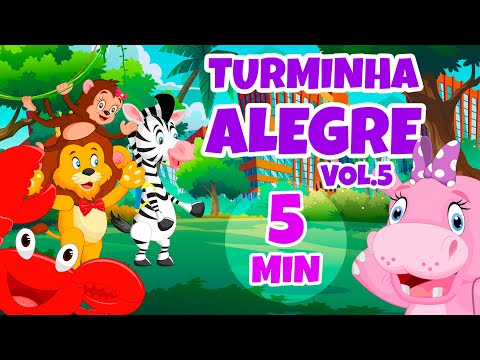 Turminha Alegre Vol. 5 - Giramille 5 min | Desenho Animado Musical