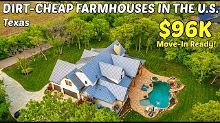 5 DIRT-CHEAP FARMHOUSES For Sale in TEXAS– Hidden Real Estate Goldmines!