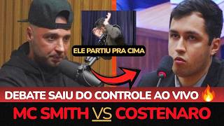 🔥 COSTENARO E MC SMITH BRIGAM AO VIVO DURANTE DEBATE EM PODCAST