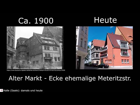 Halle (Saale) damals vs. heute #8