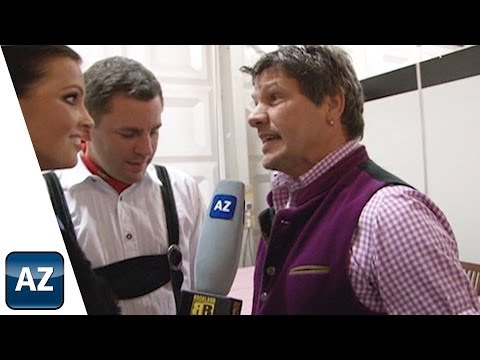 Meenzer Gaudi: Sven Gerich beim Schuhplattlern