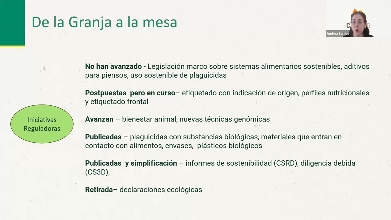 Descripción general del Pacto Verde y reglas asociadas que afectan al sector agroalimentario