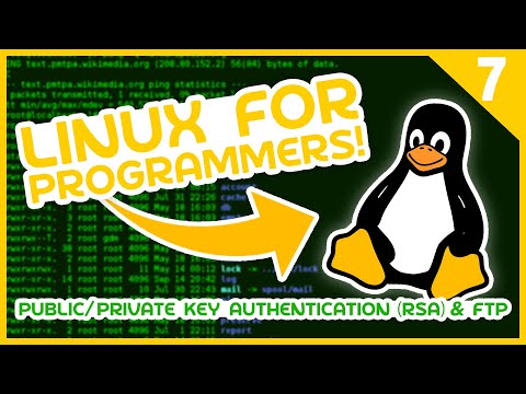 Linux for Programmers 7 Public Private Key Authentication RSA FTP