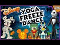 Disney Halloween Yoga Freeze Dance | Brain Break | Workout for Kids | Just Dance | Bluey & Bingo