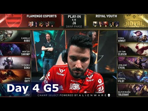 FLA vs RY | Day 4 Play-In Stage S9 LoL Worlds 2019 | Flamengo Esports vs Royal Youth