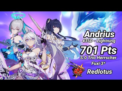 Trio Herrscher | Redlotus D435: Andrius (Lightning) 701 Pts -  S0 HOFi HOO, S1 HOTr Fuxi 3*