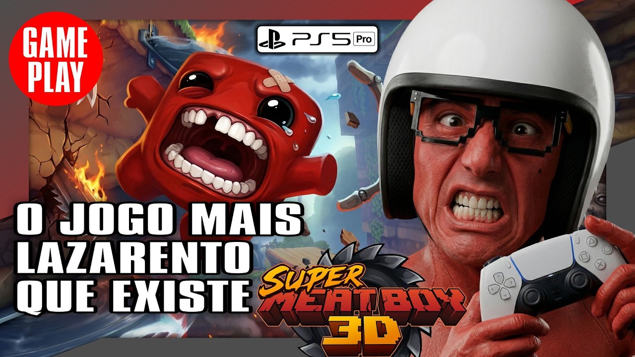 🎮🚨AO VIVO - GAMEPLAY - O JOGO MAIS LAZARENTO QUE EXISTE SUPER MEAT BOY 3D !!! #supermeatboy3d