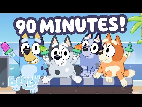 🔴LIVE: Bluey Time with the Family ☺️ ✨ | 90 MINUTES ⭐️ | Bluey
