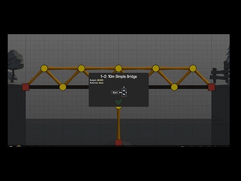 Polybridge Simple Bridge Steam Community :: Video :: Poly Bridge | 1-2: 10m Simple Bridge