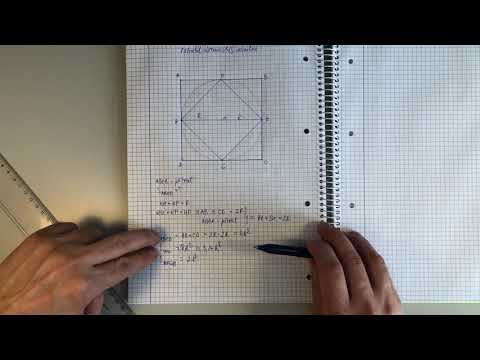 Aria patratului circumscris unui cerc