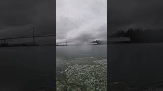 Viking Sea car carrier entering Vancouver.