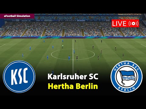 🔴Live- Karlsruher SC gegen Hertha Berlin | 2. Bundesliga 2025/26 | Football PES21 Simulation