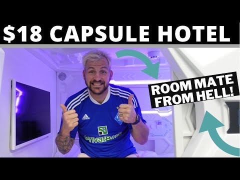 Foreigners React To Capsule Hotel ? | KYIV UKRAINE